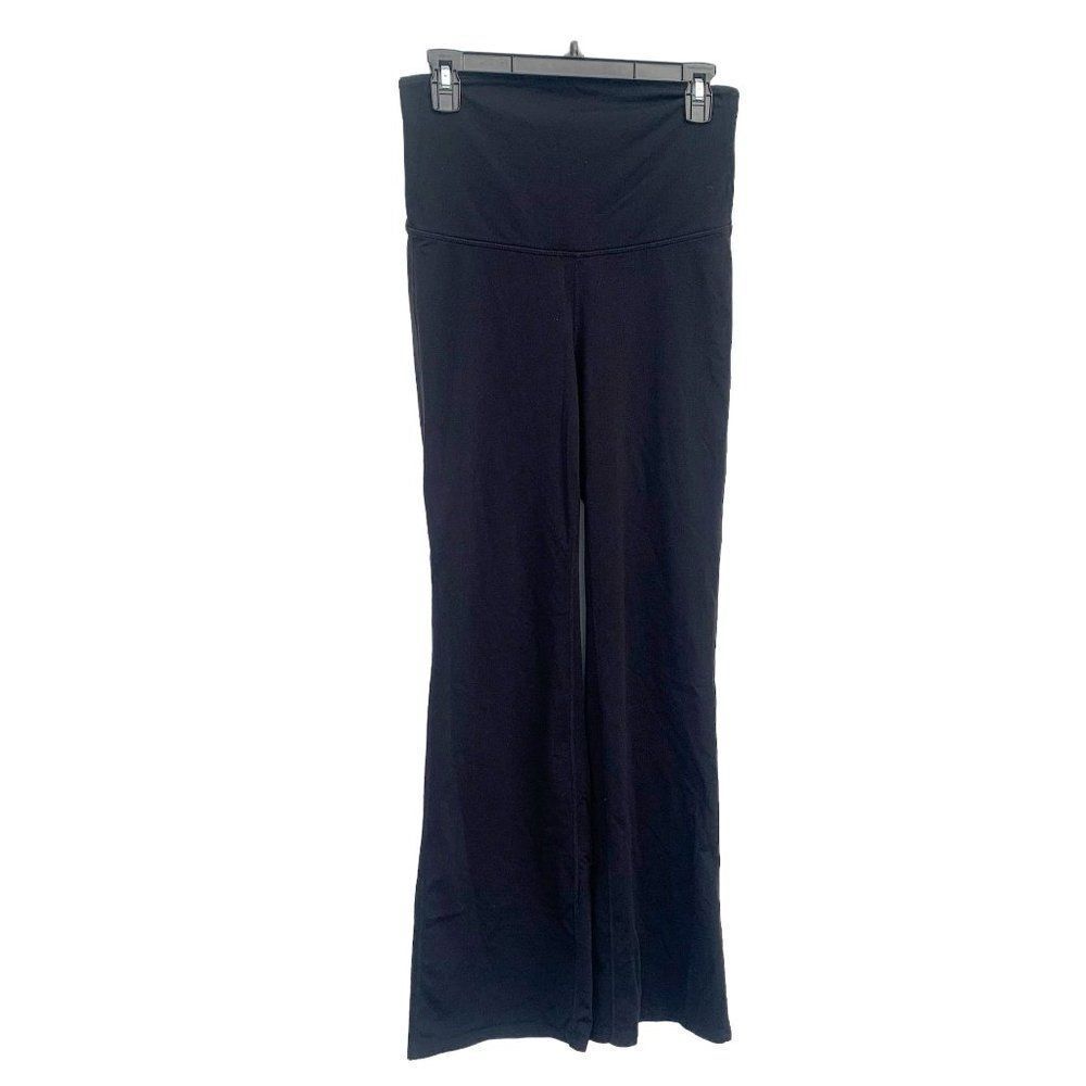 Athleta Size S Black Boot Cut Flare Fusion Pants Maternity 724815